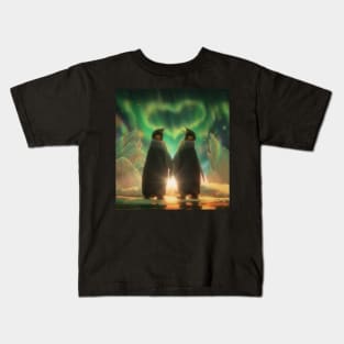 Penguins Aurora Kids T-Shirt